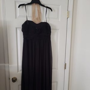 Black full length ball gown